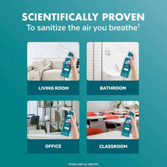 Lysol Air Sanitizer with Bacterial Odor Eliminator for Home & Office, Air Freshener Alternative, Simple Fresh Scent, 10 oz (Pack of 3)